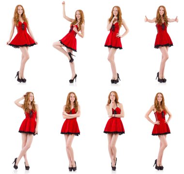 Bir kadın beyaza baş parmak işareti yapıyor.