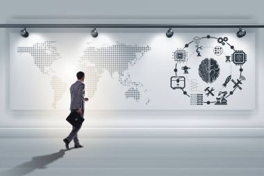 Yapay Zeka Konsepti İşadamı