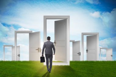 İş adamı pek çok iş fırsatıyla karşı karşıya