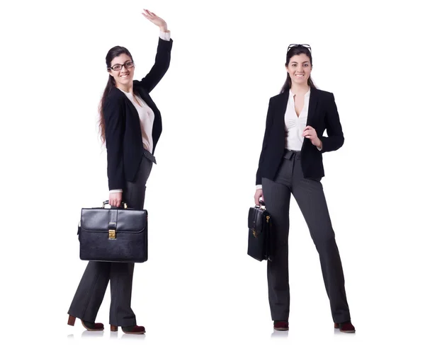 Young businesswoman in various poses — Stock Photo, Image