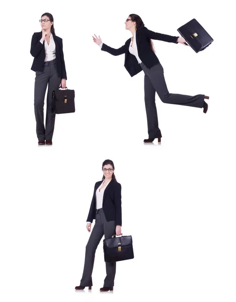 Young businesswoman in various poses — Stock Photo, Image