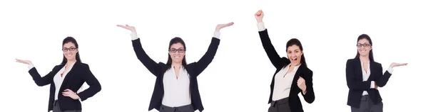 Young businesswoman in various poses — Stock Photo, Image