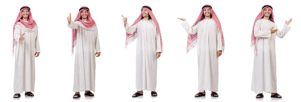 Arabische man geïsoleerd op witte achtergrond — Stockfoto