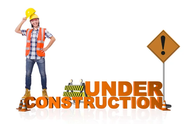 Concetto di costruzione per la tua pagina web — Foto Stock