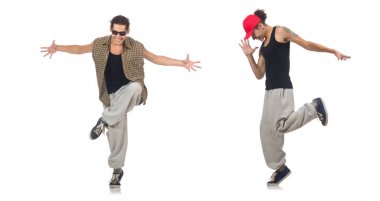 Beyazların üzerinde yalnız dans eden adam