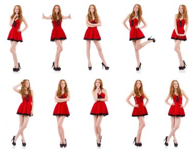 Bir kadın beyaza baş parmak işareti yapıyor.