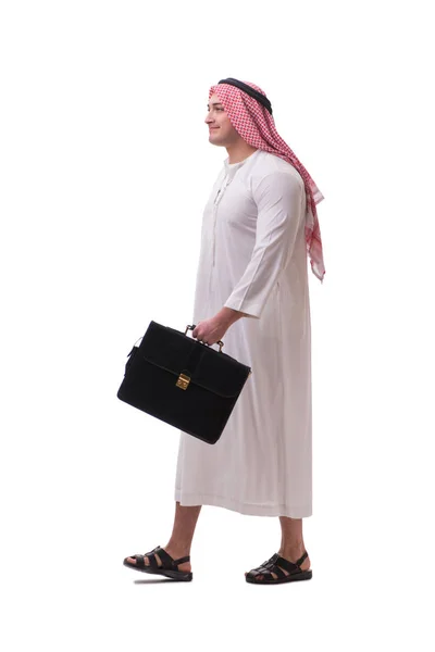 Arabische zakenman geïsoleerd op witte achtergrond — Stockfoto