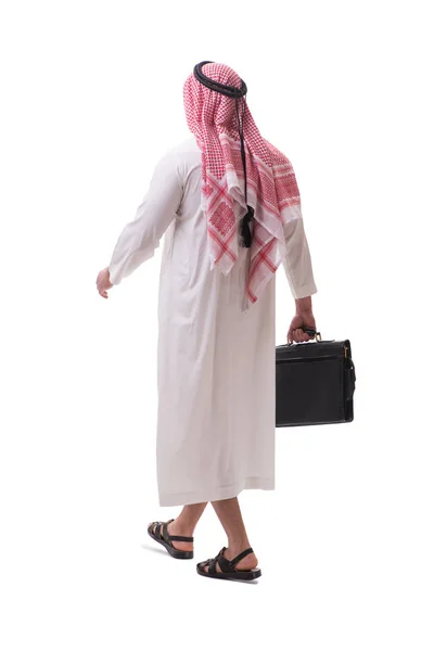 Homme d'affaires arabe isolé sur fond blanc — Photo