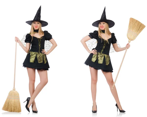 Witch isolated on the white background — Stock Photo, Image