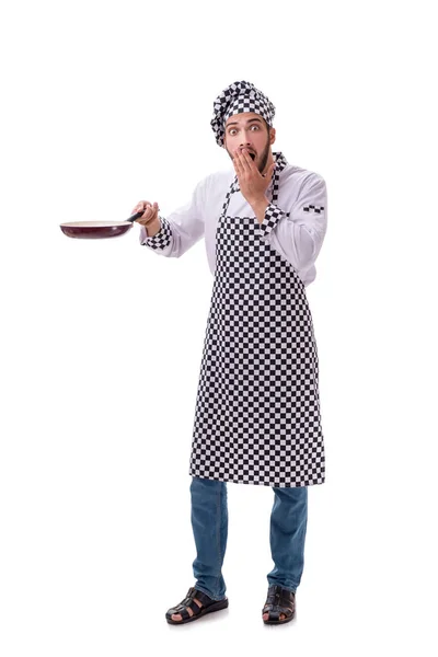 Male cook isolated on the white background — Stock Photo, Image