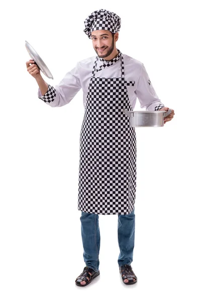 Male cook isolated on the white background — Stock Photo, Image