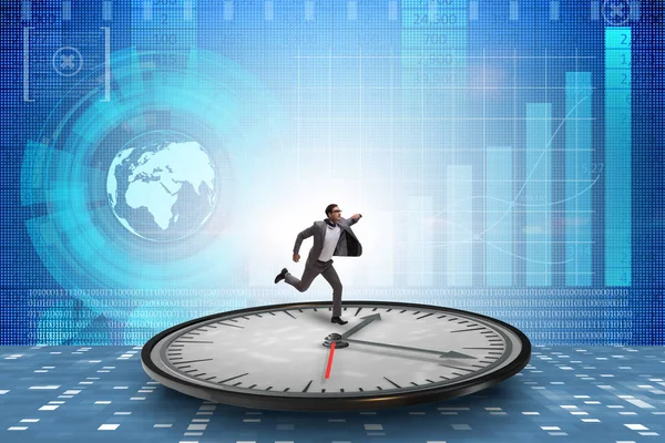 Empresario en concepto de gestión del tiempo — Foto de Stock