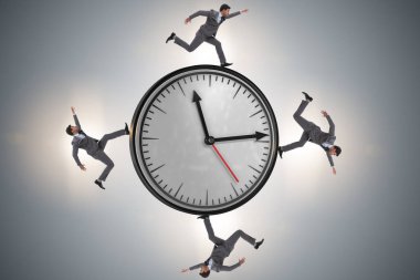 Zaman yönetimi kavramında iş adamı