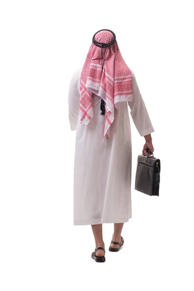 Άραβας επιχειρηματίας απομονωμένος σε λευκό φόντο — Φωτογραφία Αρχείου