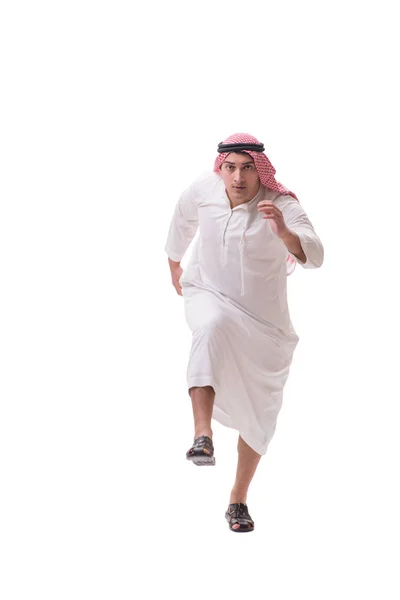 白地に隔離されたアラブ人実業家 — ストック写真
