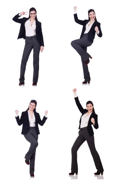 Young businesswoman in various poses — Stock Photo, Image