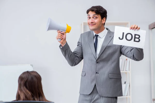 Business people in recruitment concept — Stock Photo, Image