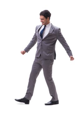 Beyaz arka planda izole iş adamı