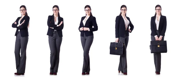 Young businesswoman in various poses — Stock Photo, Image