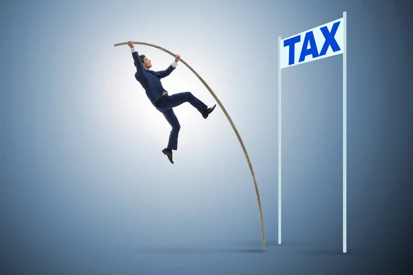 偷税漏税概念中的商人偷税漏税 — 图库照片