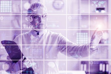 Teletıp sağlık konsepti kadın doktoru