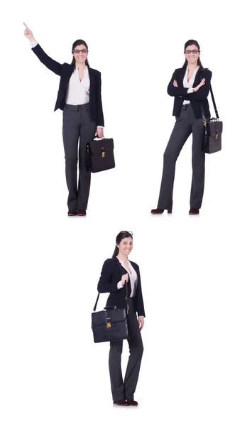 Young businesswoman in various poses — Stock Photo, Image