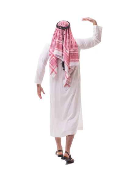 Hombre de negocios árabe aislado sobre fondo blanco — Foto de Stock