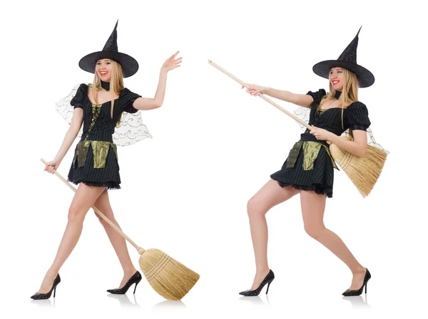 Witch isolated on the white background — Stock Photo, Image