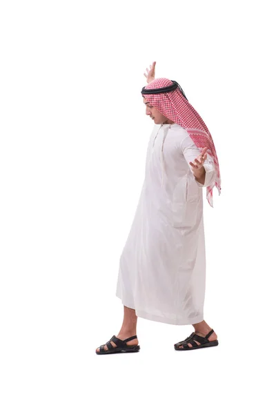 Arabski biznesmen izolowany na białym tle — Zdjęcie stockowe