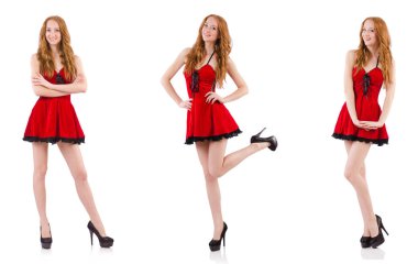 Bir kadın beyaza baş parmak işareti yapıyor.