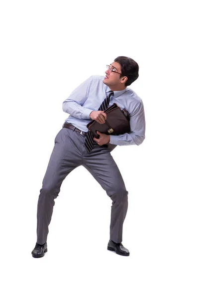 Businessman isolated on the white background — Stock Photo, Image