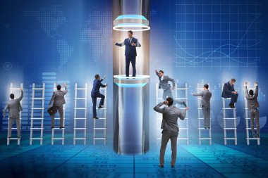 Hızlı ve hızlı terfi kavramında iş adamları