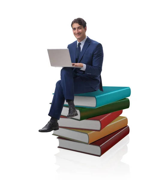 Businessman in executive distance learning concept — Stock Photo, Image