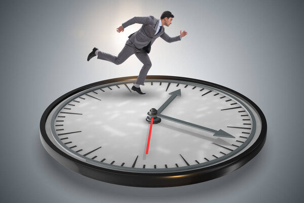 Бизнесмен в концепции управления временем