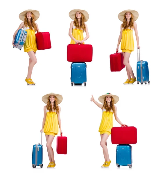 Woman preparing for summer vacation — Stock Photo, Image