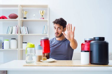 Sporcu daha iyi kaslar için yeni protein takviyeleri tadıyor