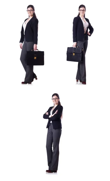 Young businesswoman in various poses — Stock Photo, Image