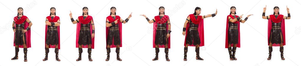 Gladiator isolated on white