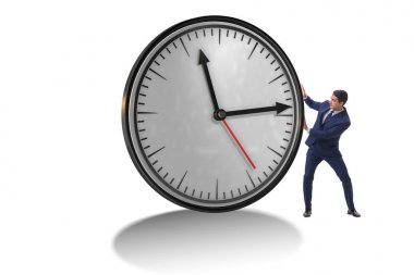 Zaman yönetimi kavramında iş adamı