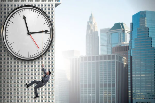 Zakenman in time management concept — Stockfoto