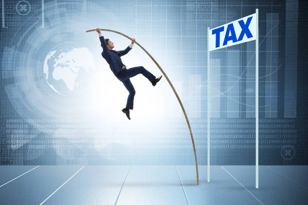 偷税漏税概念中的商人偷税漏税 — 图库照片