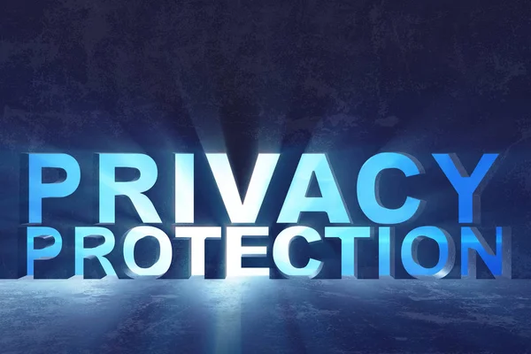 現代におけるプライバシー保護概念それ技術 3 d 描画されるか — ストック写真