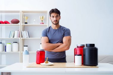 Sporcu daha iyi kaslar için yeni protein takviyeleri tadıyor