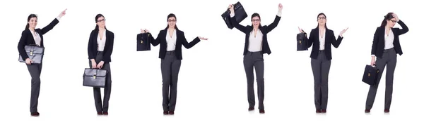 Young businesswoman in various poses — Stock Photo, Image