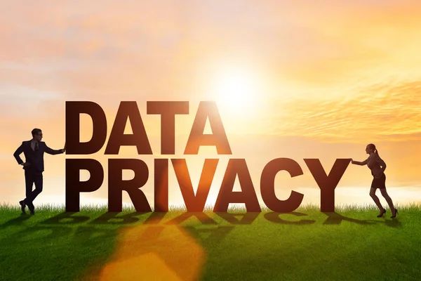 Data privacy concept in modern IT technology — Stock Photo, Image