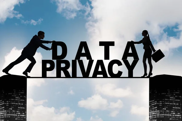 現代のIT技術におけるデータプライバシーの概念 — ストック写真