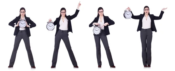 Geschäftsfrau mit Zeitmanagement-Konzept — Stockfoto