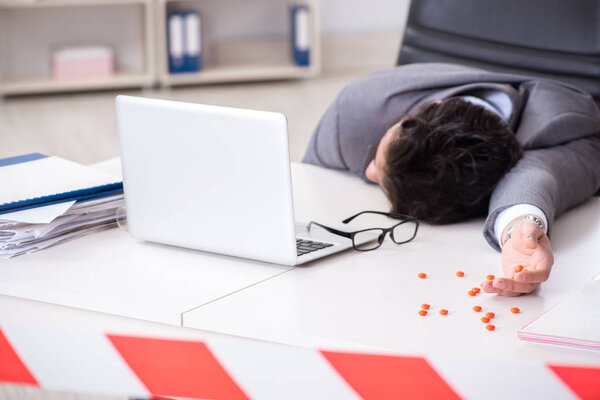 Employee commited suicide with pills