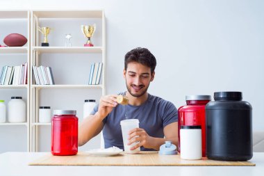 Sporcu daha iyi kaslar için yeni protein takviyeleri tadıyor