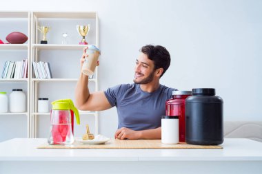 Sporcu daha iyi kaslar için yeni protein takviyeleri tadıyor